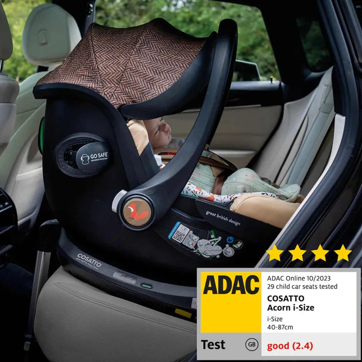 Acorn 2 i-Size 0+ Car Seat Doodle Days
