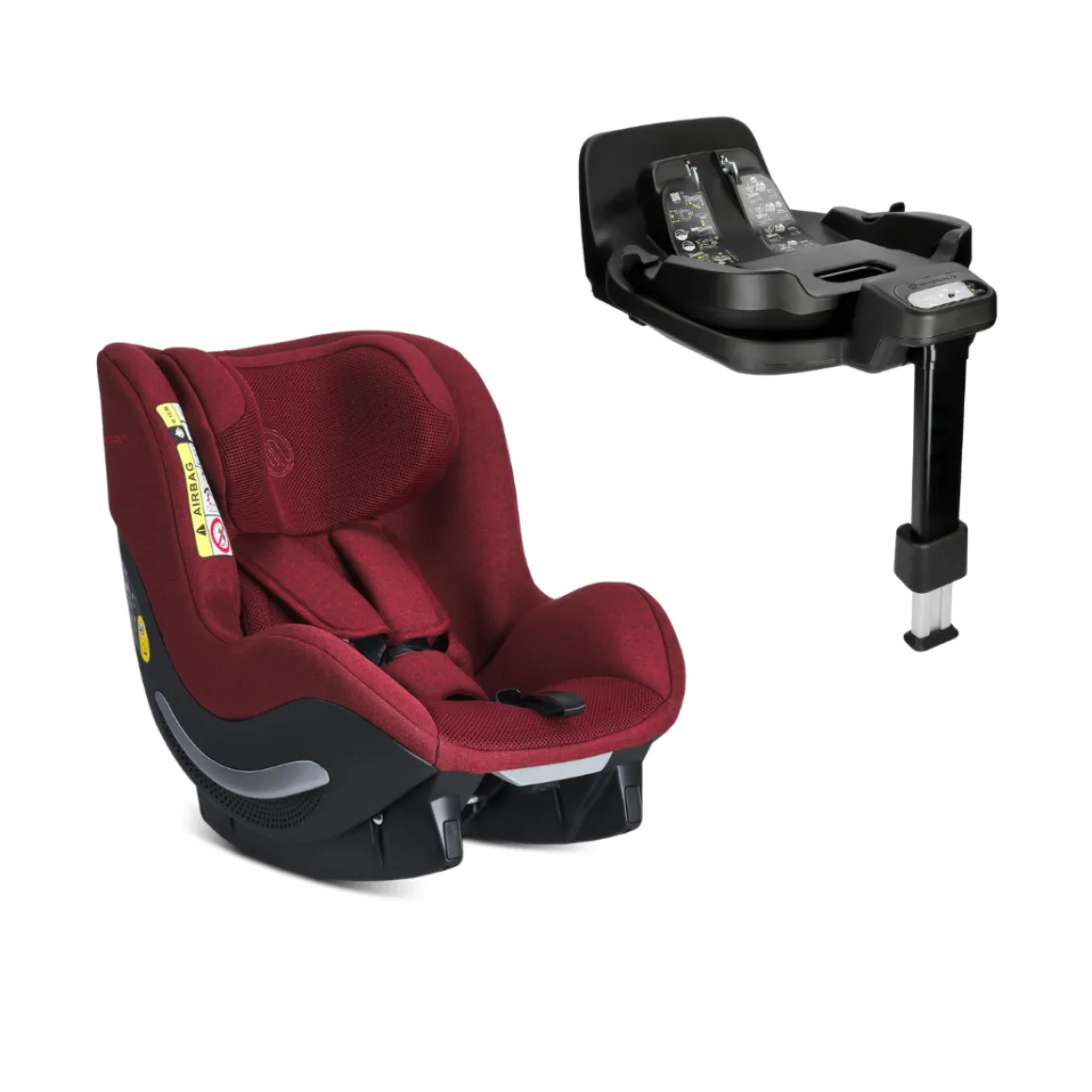 Avionaut Aerofix 2.0 Airflow Car Seat - Red + IQ Orbit Base