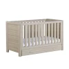 Babymore Luno Cot Bed With Drawer - Oak