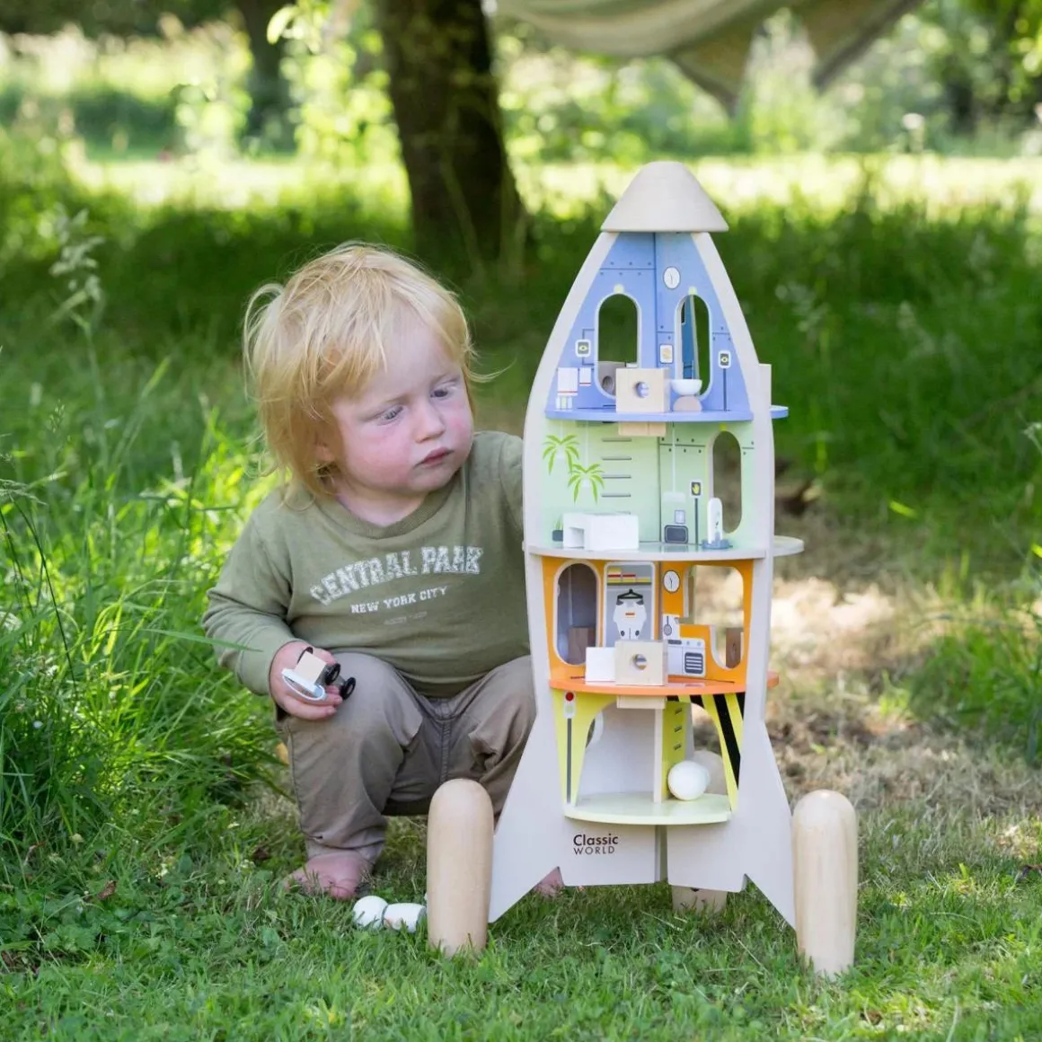 Classic World - Wooden Rocket Ship