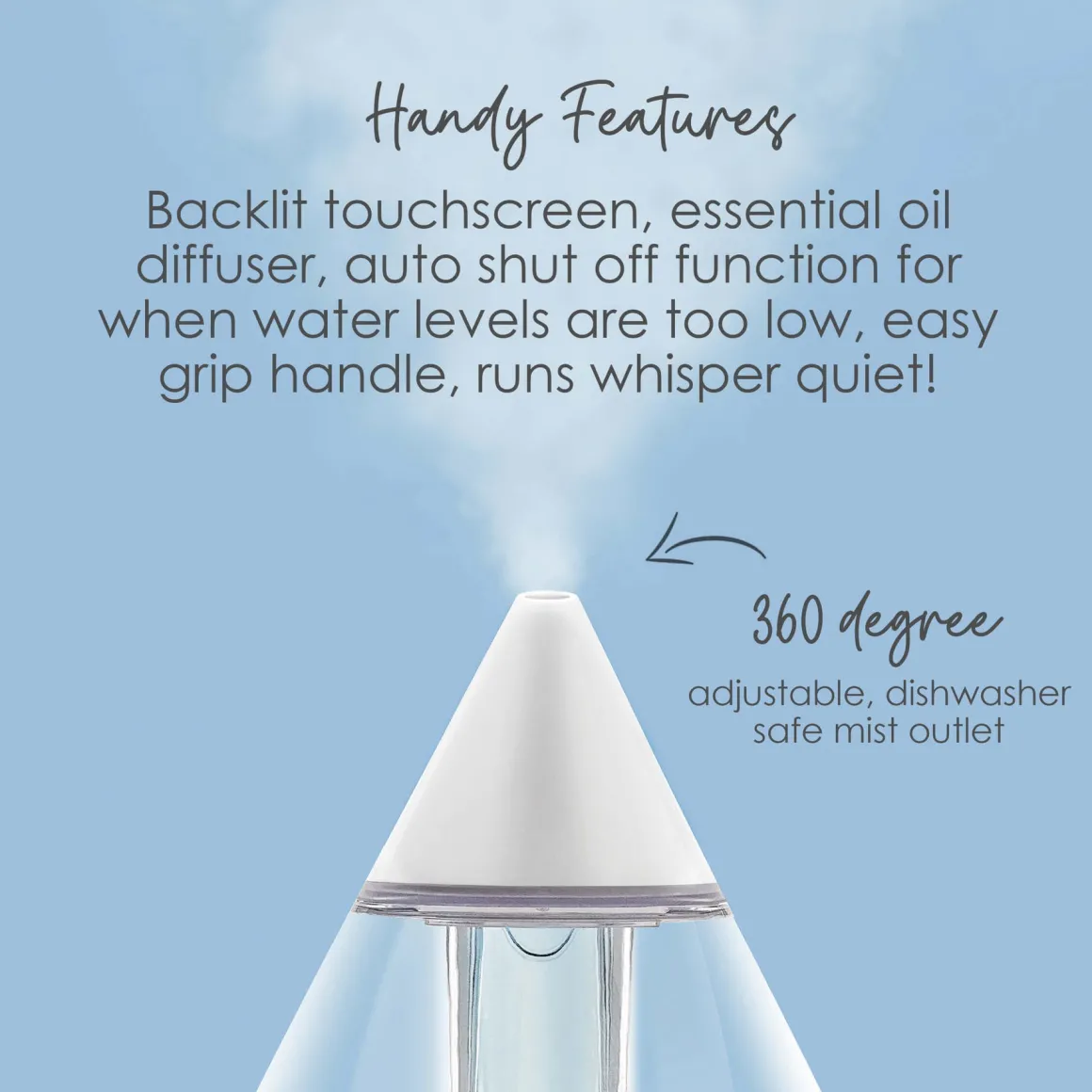 Crane Drop 2.0 4-in-1 Humidifier With Sound Machine and Night Light