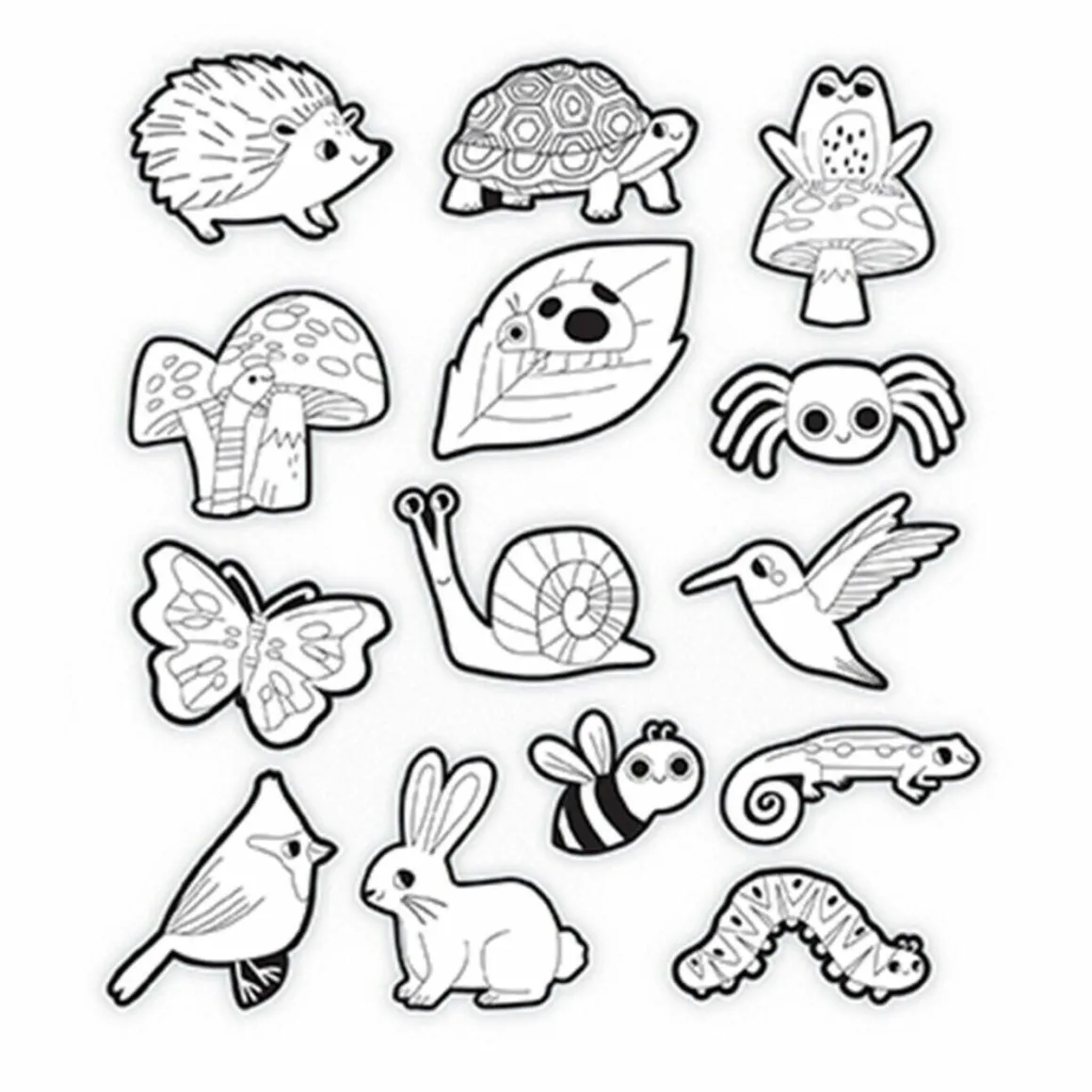 Crocodile Creek - Colouring Stickers - Backyard Friends