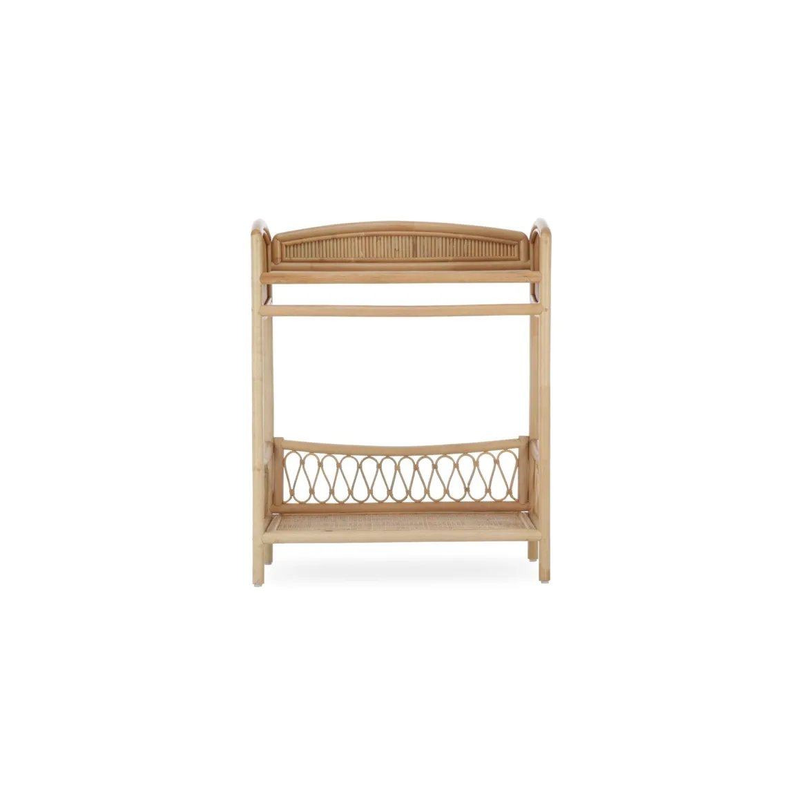 CuddleCo - Aria Wave Changer with Hanging Rail - Rattan