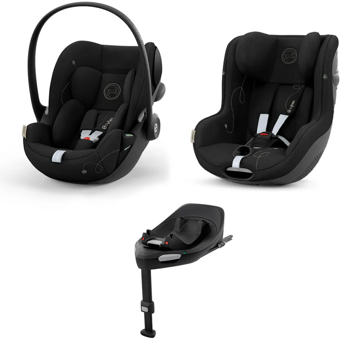 CYBEX 0-4 Years Car Seat Bundle - Moon Black