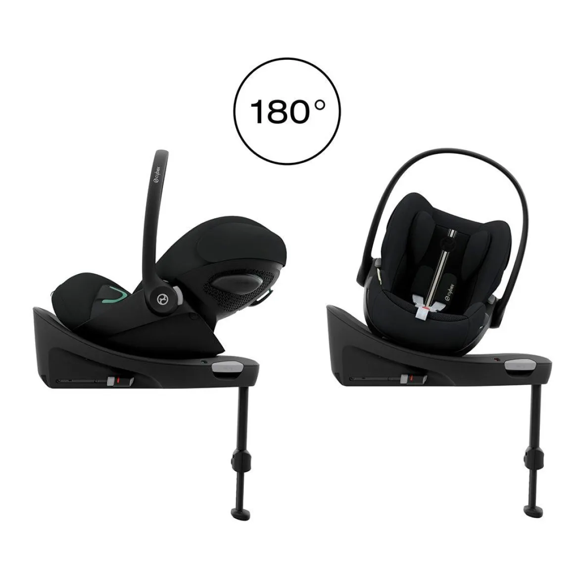 CYBEX Cloud G i-Size Plus Rotating Baby Car Seat - Moon Black