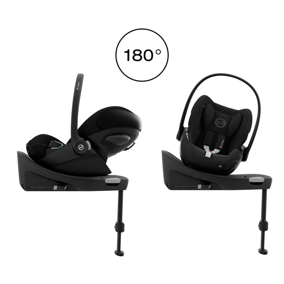 CYBEX Cloud G i-Size Rotating Baby Car Seat - Moon Black