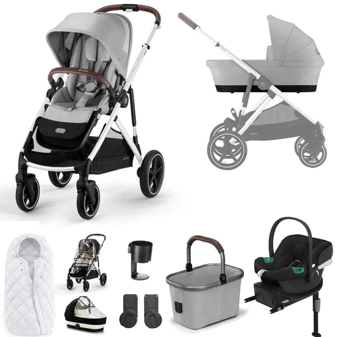 CYBEX Gazelle S Comfort Bundle - Lava Grey