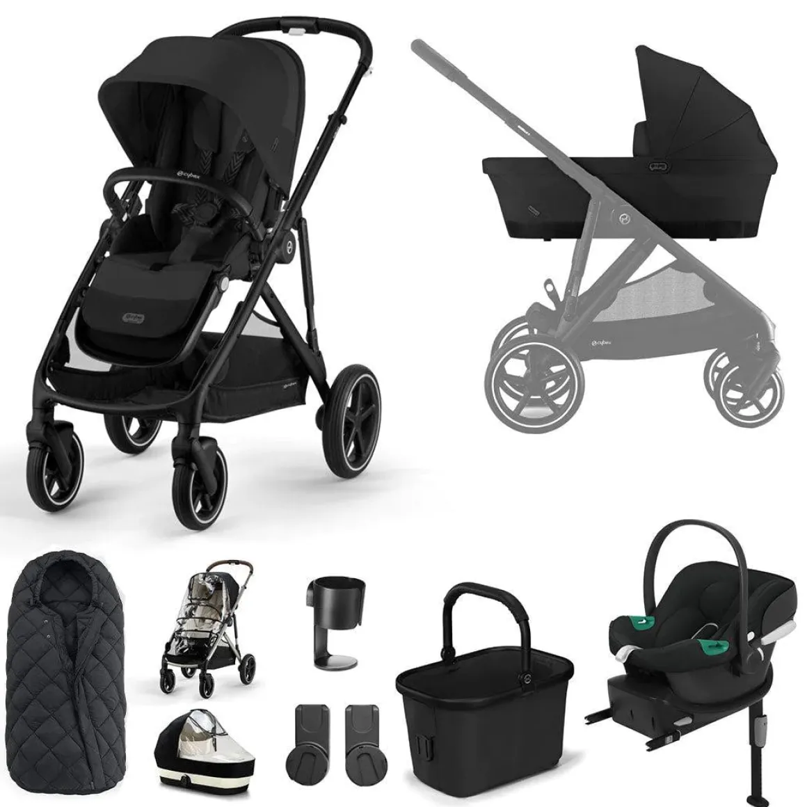 CYBEX Gazelle S Comfort Bundle - Moon Black