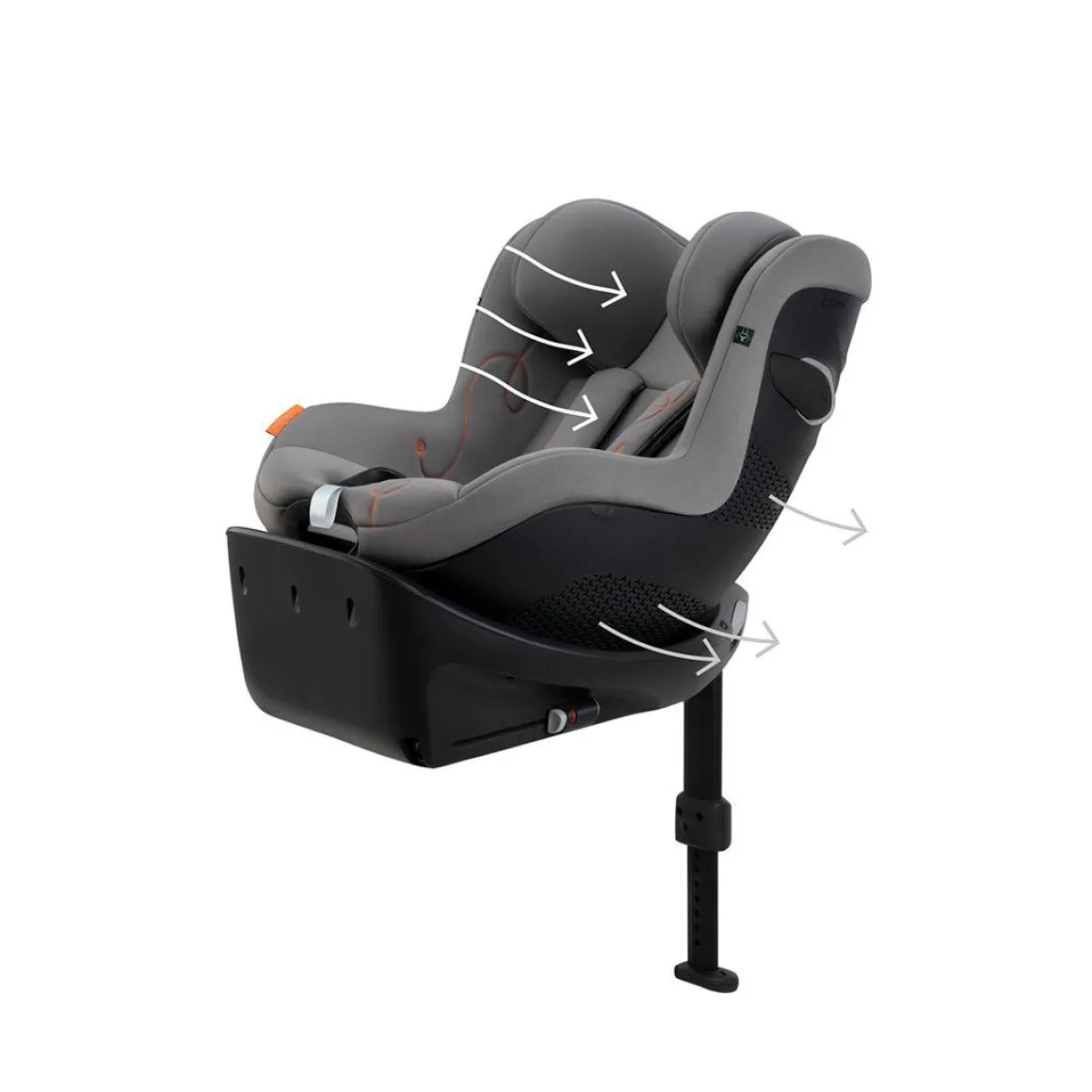 CYBEX Sirona Gi i-Size 360 Car Seat - Lava Grey