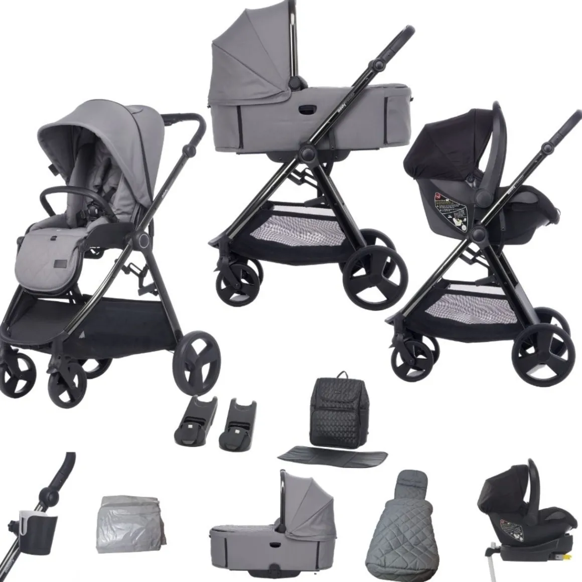 Didofy - Stargazer Travel System - 11 piece Bundle - Grey