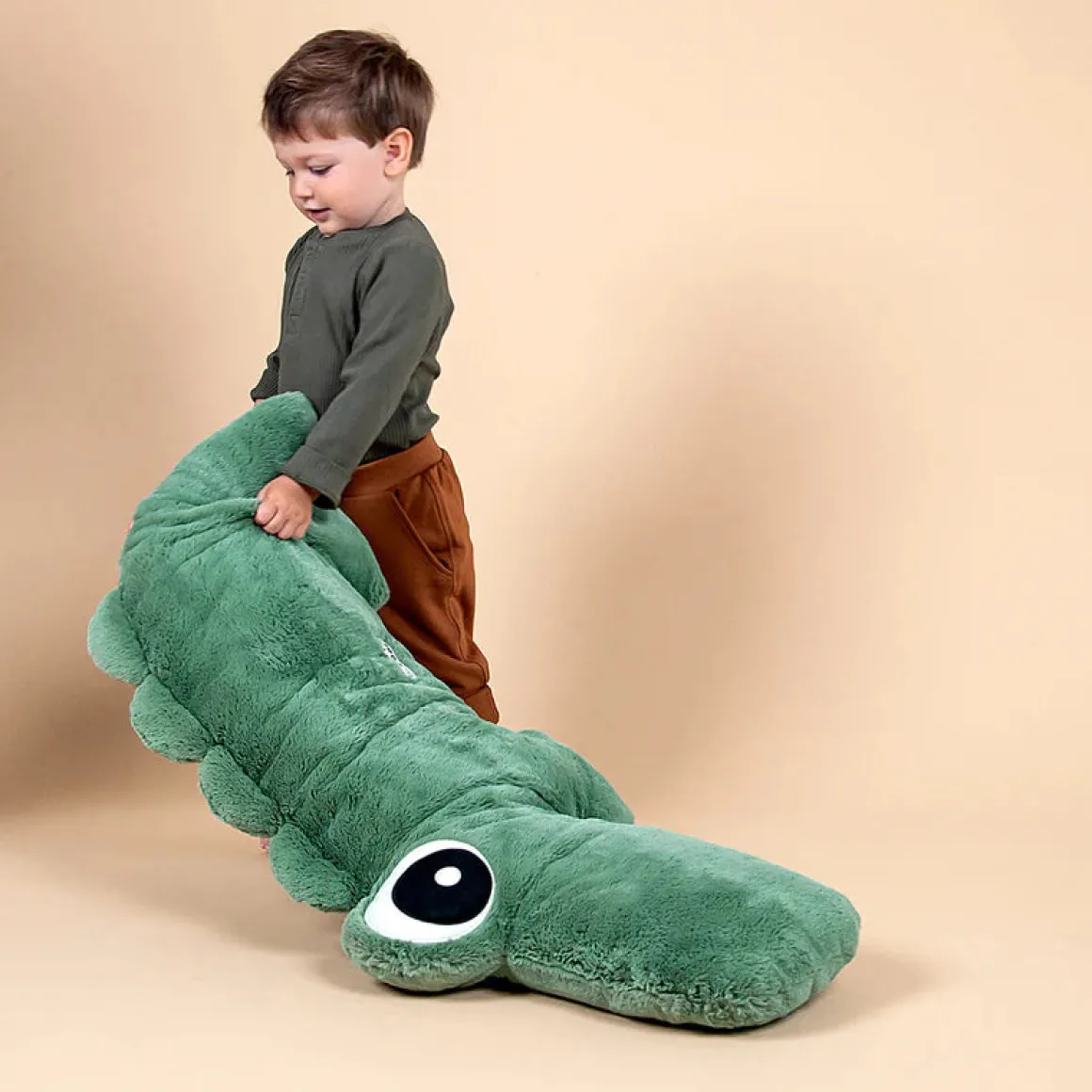 Done By Deer - cuddle friend big - Giant Croco - green