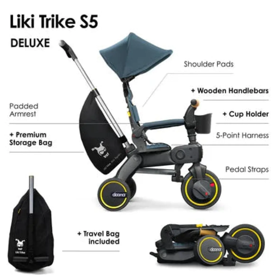 Doona™ Liki Trike S5 - Ocean Blue