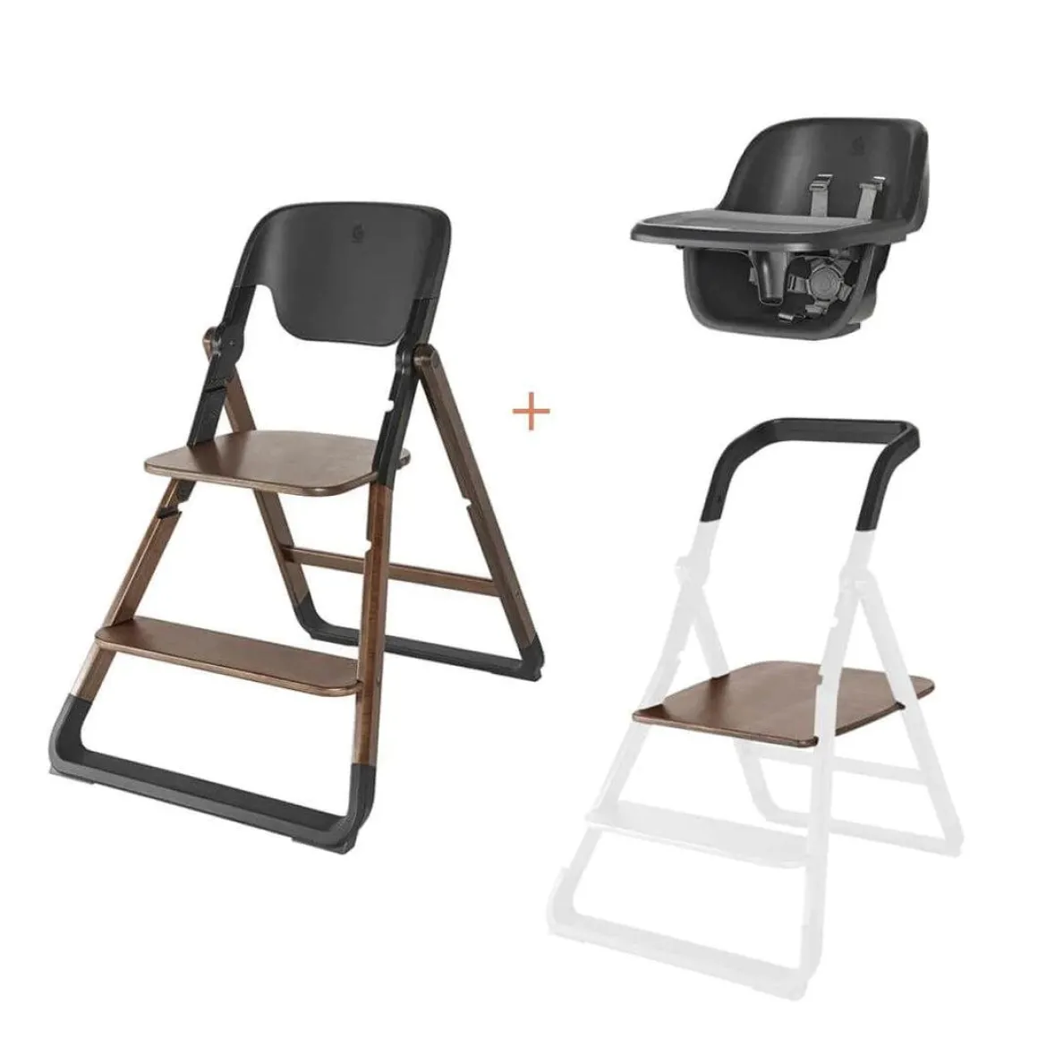 Ergobaby Evolve 2-in-1 Highchair - Dark Wood