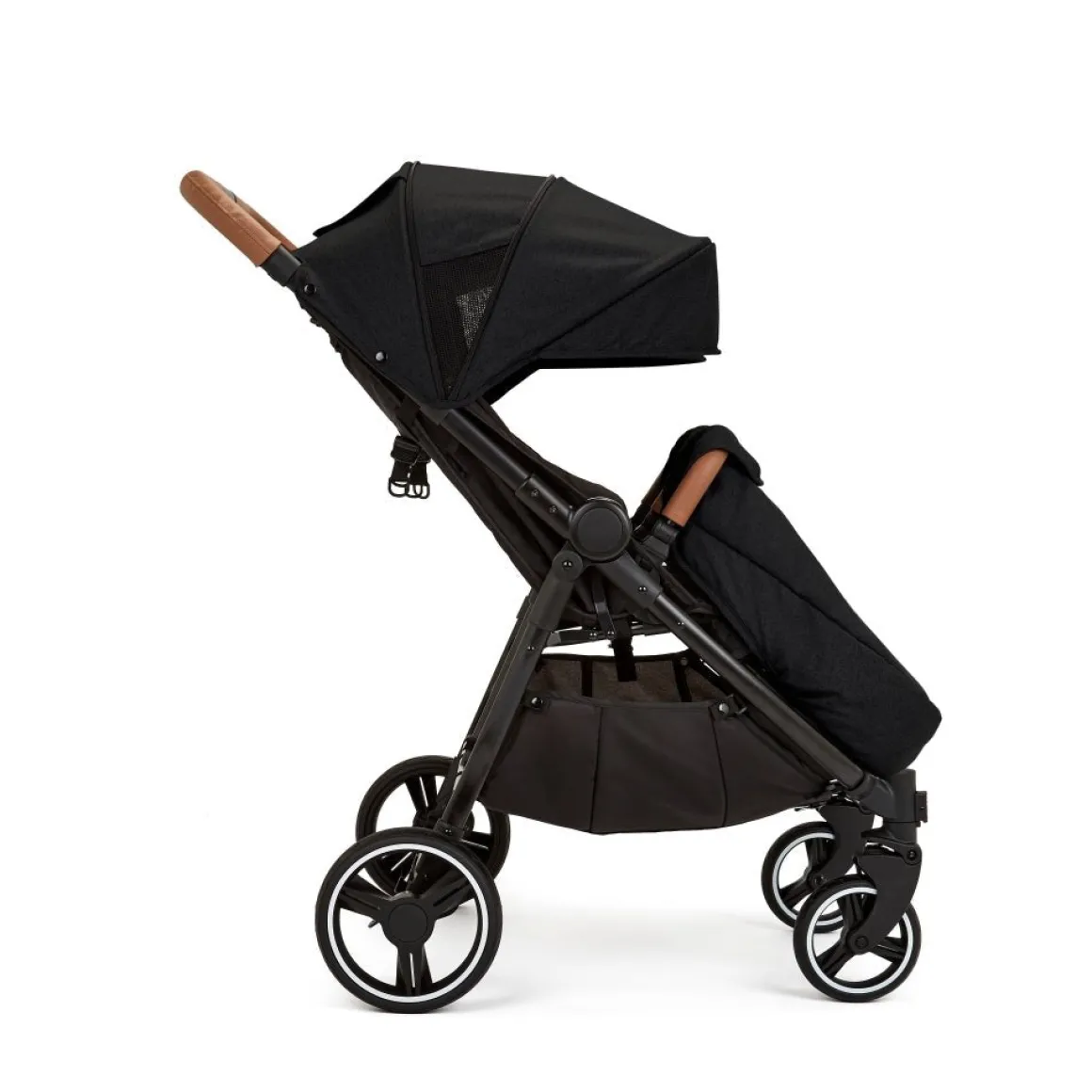 Ex Display - Ickle Bubba Venus MAX Double Stroller - Black / Tan