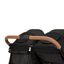 Ex Display - Ickle Bubba Venus MAX Double Stroller - Black / Tan