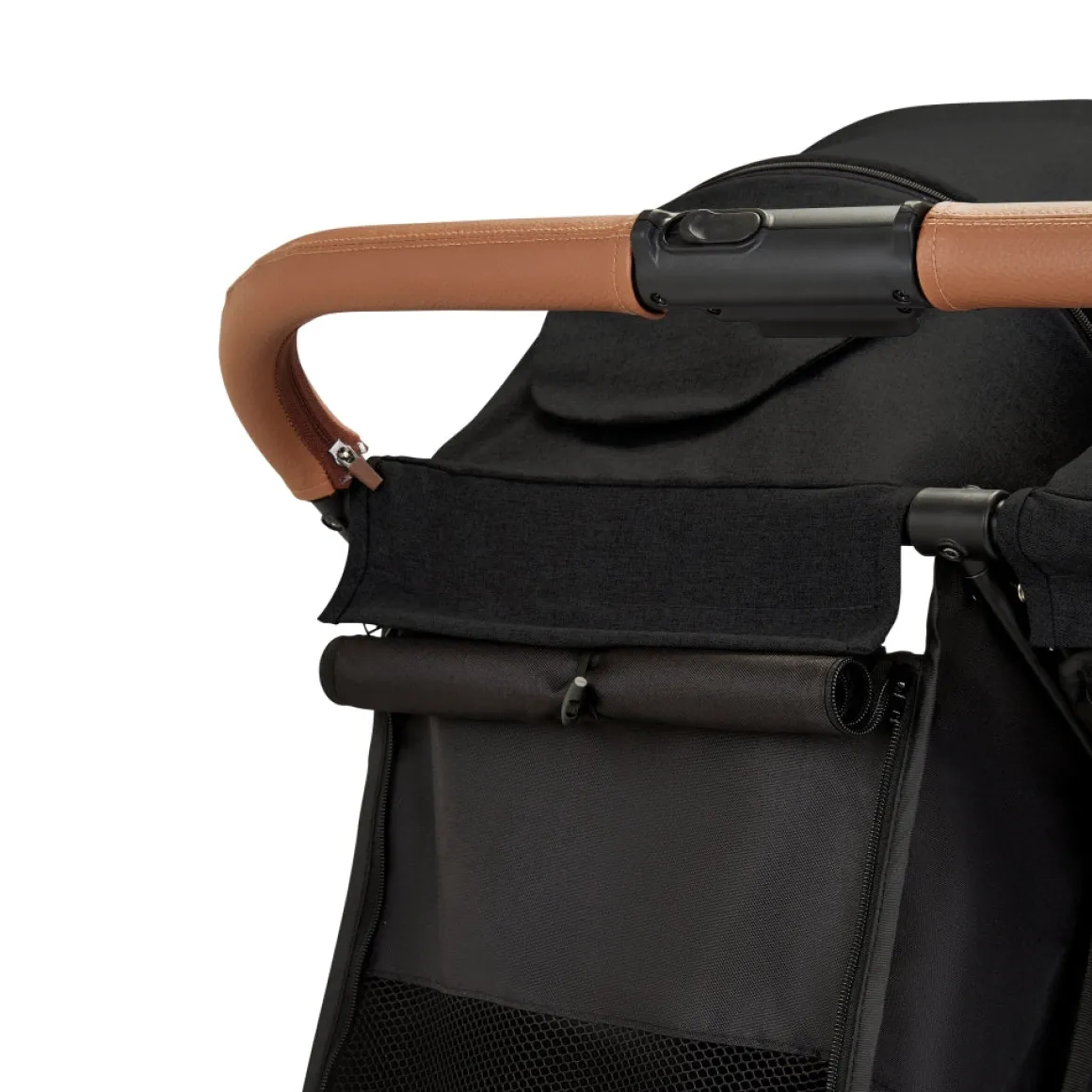 Ex Display - Ickle Bubba Venus MAX Double Stroller - Black / Tan