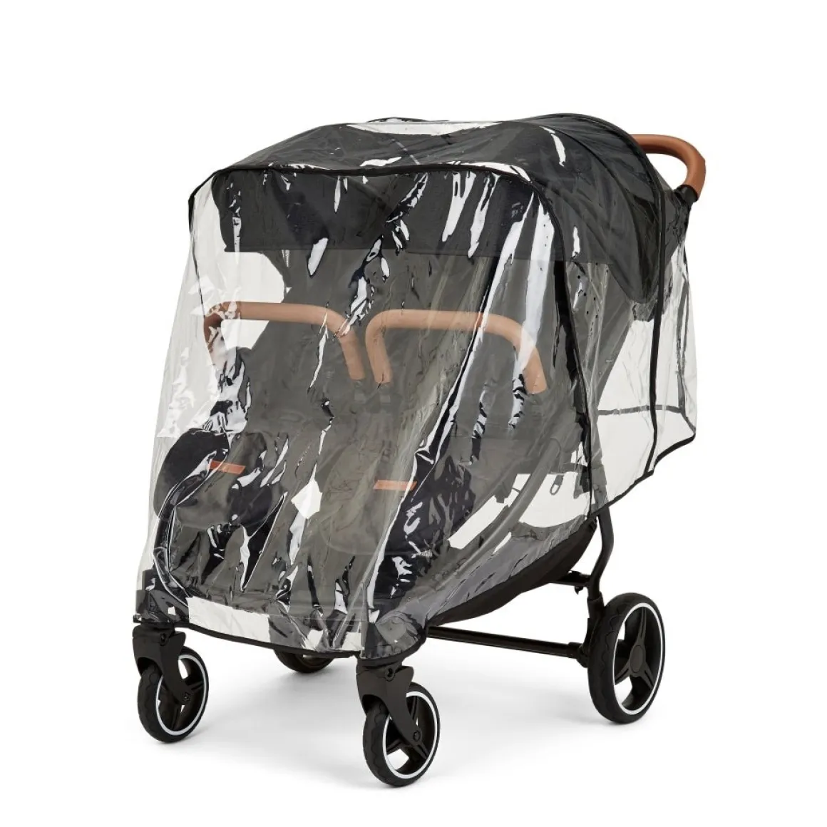 Ex Display - Ickle Bubba Venus MAX Double Stroller - Black / Tan
