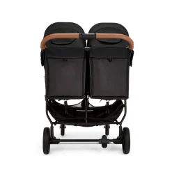 Ex Display - Ickle Bubba Venus MAX Double Stroller - Black / Tan