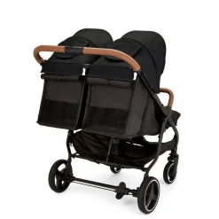 Ex Display - Ickle Bubba Venus MAX Double Stroller - Black / Tan