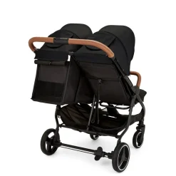 Ex Display - Ickle Bubba Venus MAX Double Stroller - Black / Tan