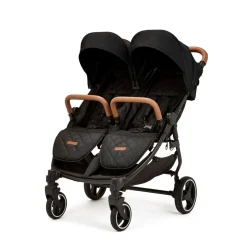 Ex Display - Ickle Bubba Venus MAX Double Stroller - Black / Tan