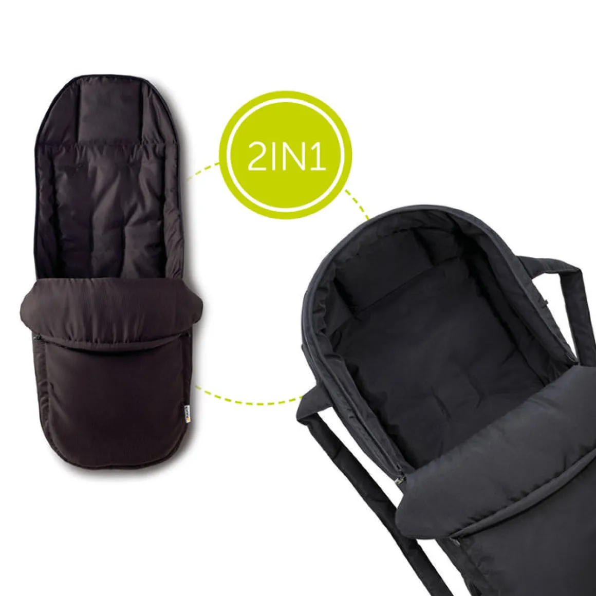 Hauck 2 in 1 Carry Cot - Charcoal