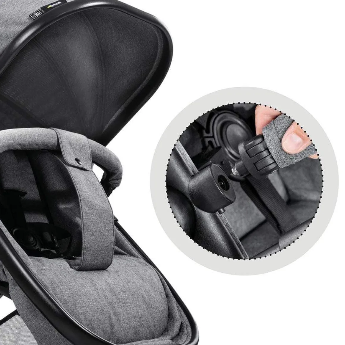 Hauck Atlantic Twin Pushchair - Grey