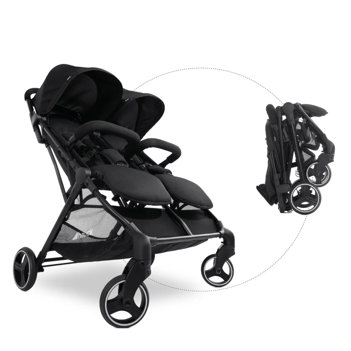 Hauck Swift X Duo Double Pushchair - Black