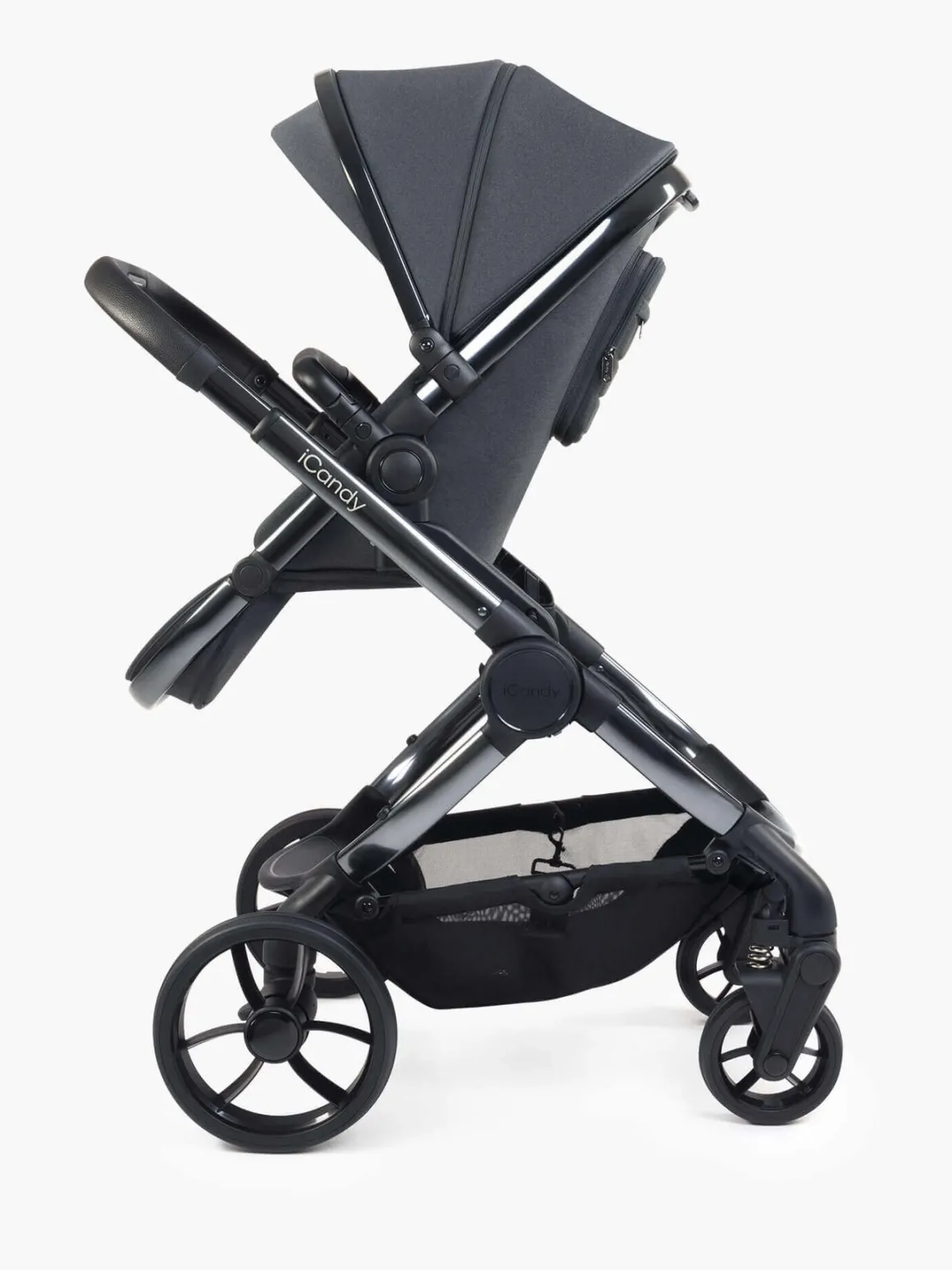 iCandy Peach 7 Pushchair & Carrycot Complete Bundle - Dark Grey