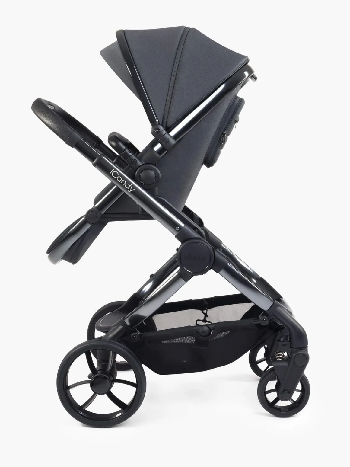 iCandy Peach 7 Pushchair & Carrycot Complete Bundle - Dark Grey