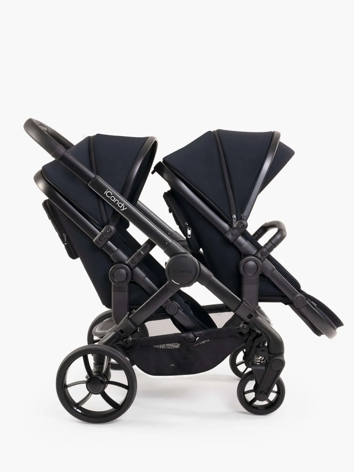 iCandy Peach 7 Pushchair & Carrycot - Twin Bundle - Black
