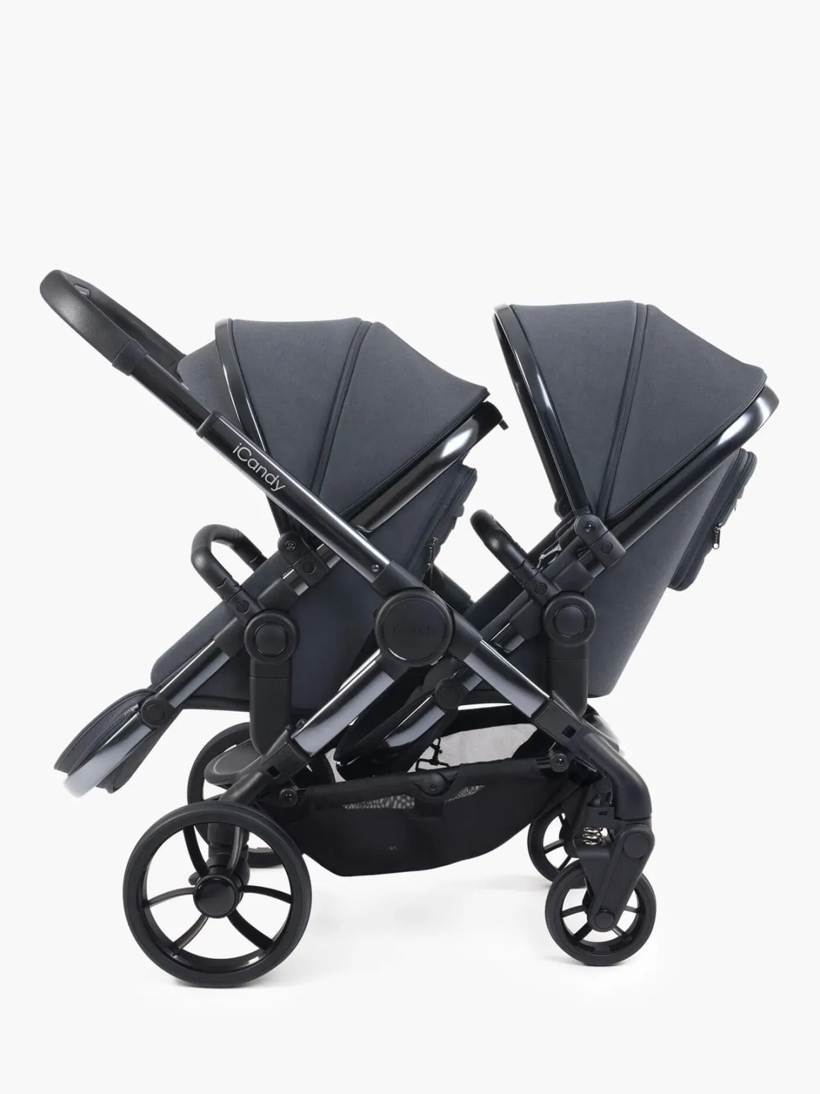 iCandy Peach 7 Pushchair & Carrycot Complete Bundle - Dark Grey