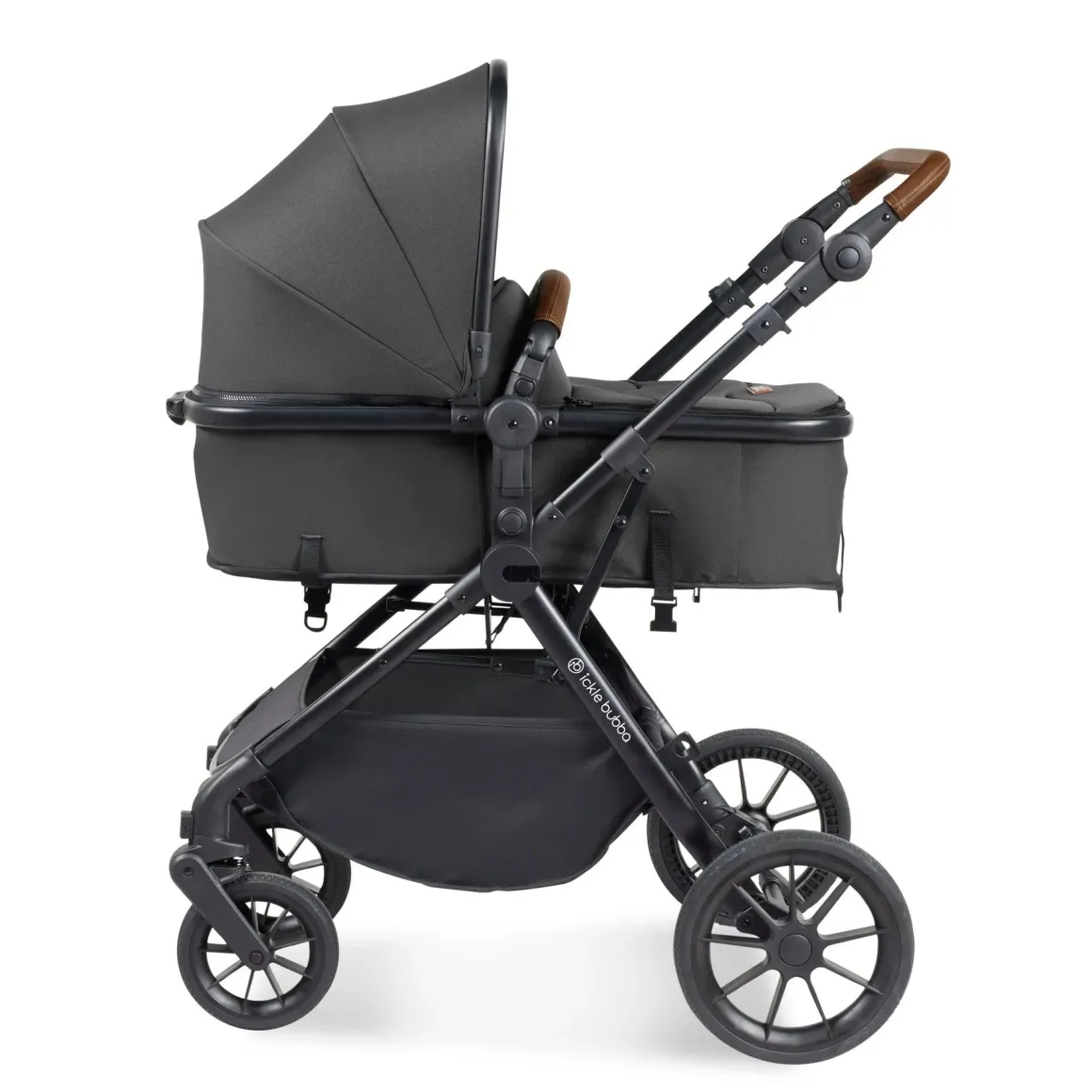 Ickle Bubba - Cosmo 2 in 1 Pushchair Set - Black/Tan