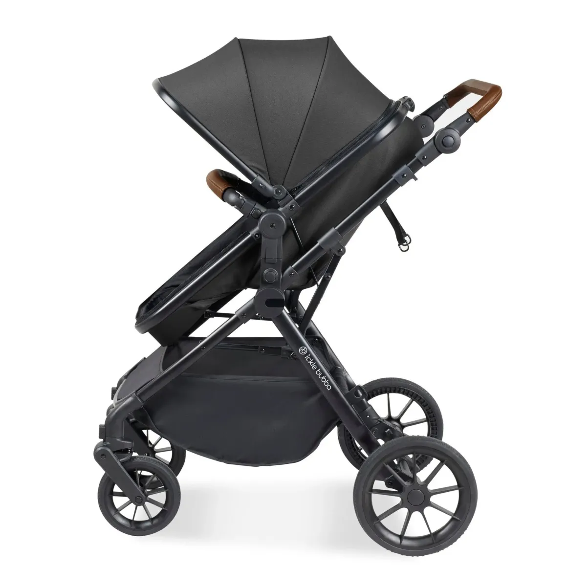 Ickle Bubba - Cosmo 2 in 1 Pushchair Set - Black/Tan