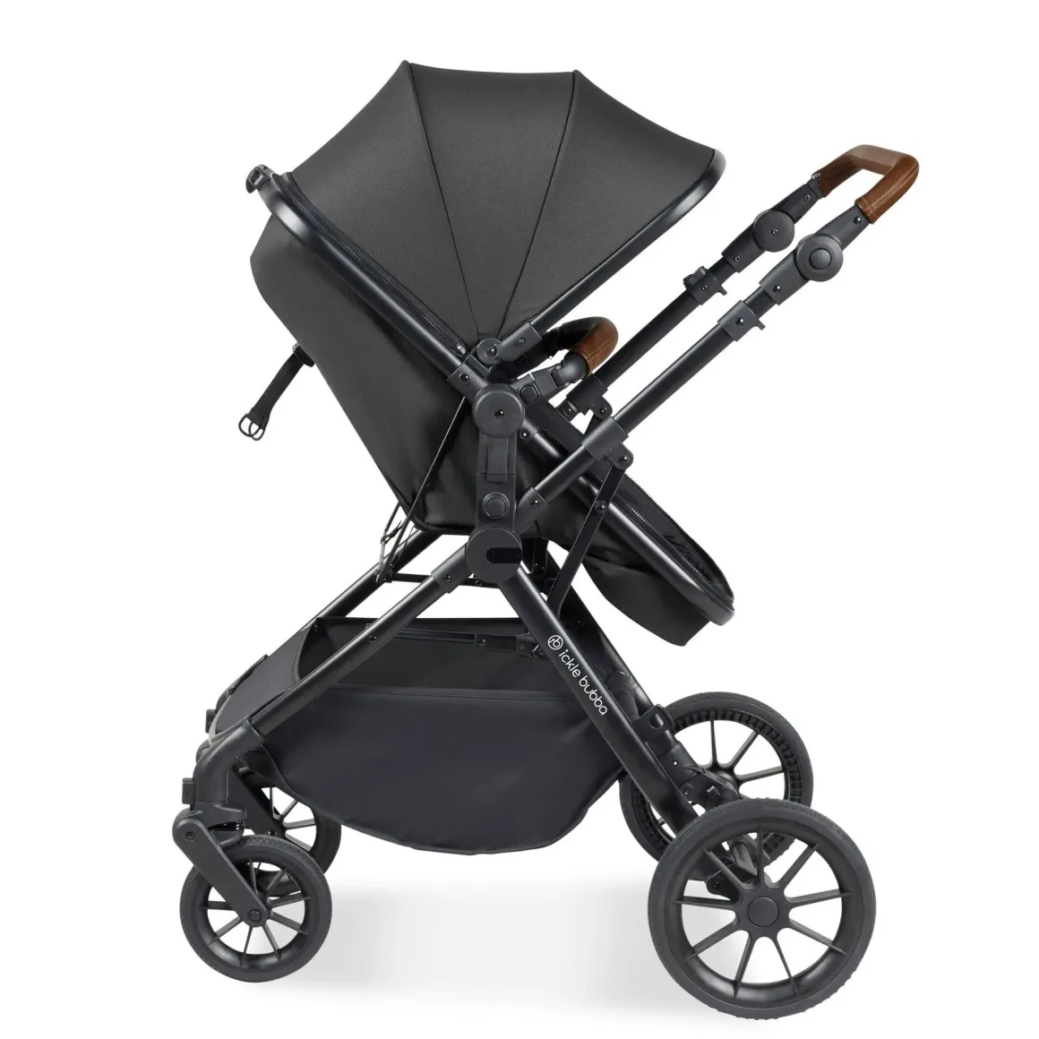 Ickle Bubba - Cosmo 2 in 1 Pushchair Set - Black/Tan