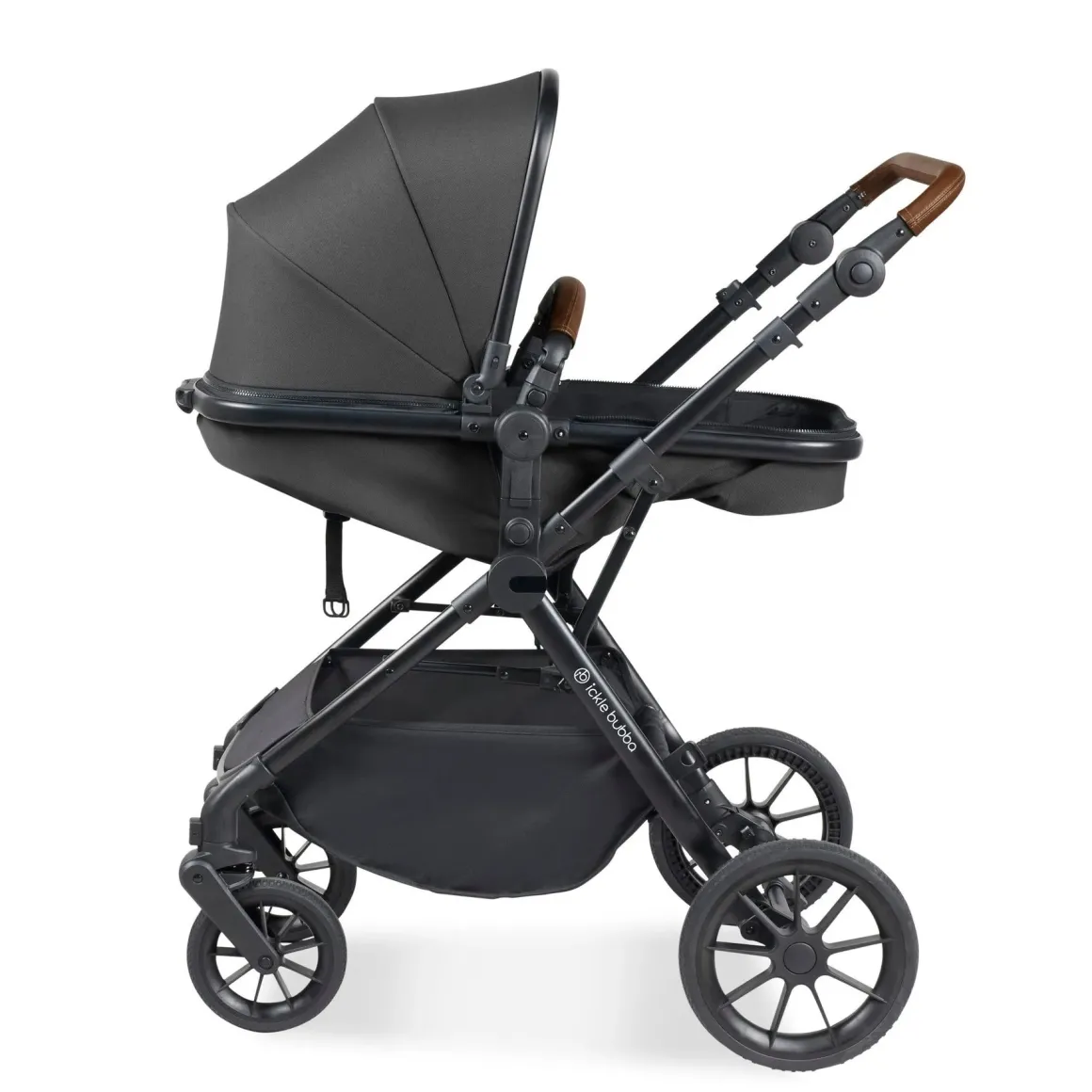 Ickle Bubba - Cosmo 2 in 1 Pushchair Set - Black/Tan