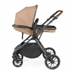 Ickle Bubba - Cosmo All in One i-Size Travel System with ISOFIX Base - Desert/Tan