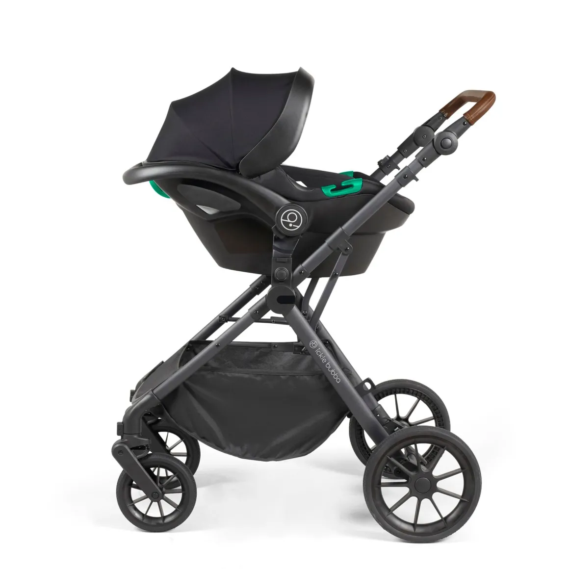 Ickle Bubba - Cosmo All in One i-Size Travel System with ISOFIX Base - Desert/Tan