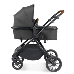 Ickle Bubba - Cosmo All in One i-Size Travel System with ISOFIX Base - Graphite/Tan