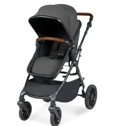 Ickle Bubba - Cosmo All in One i-Size Travel System with ISOFIX Base - Graphite/Tan