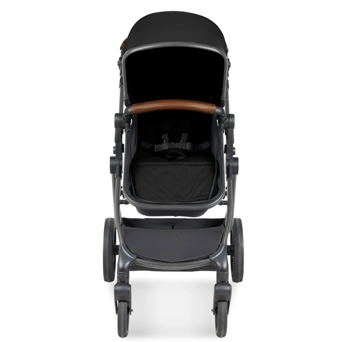 Ickle Bubba - Cosmo All in One i-Size Travel System with ISOFIX Base - Black/Tan