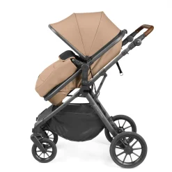 Ickle Bubba - Cosmo All in One i-Size Travel System with ISOFIX Base - Desert/Tan