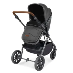 Ickle Bubba - Cosmo All in One i-Size Travel System with ISOFIX Base - Graphite/Tan