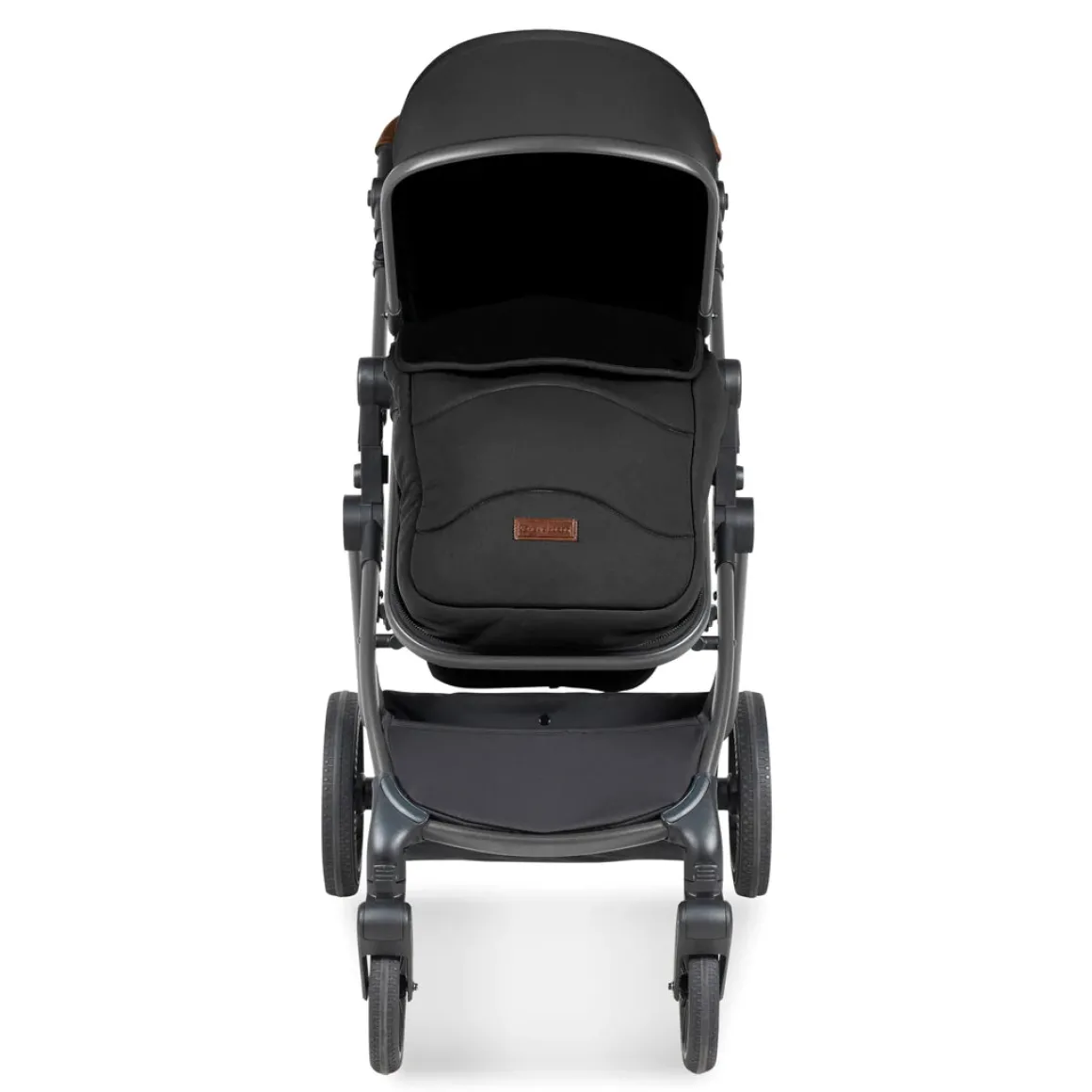 Ickle Bubba - Cosmo All in One i-Size Travel System with ISOFIX Base - Black/Tan