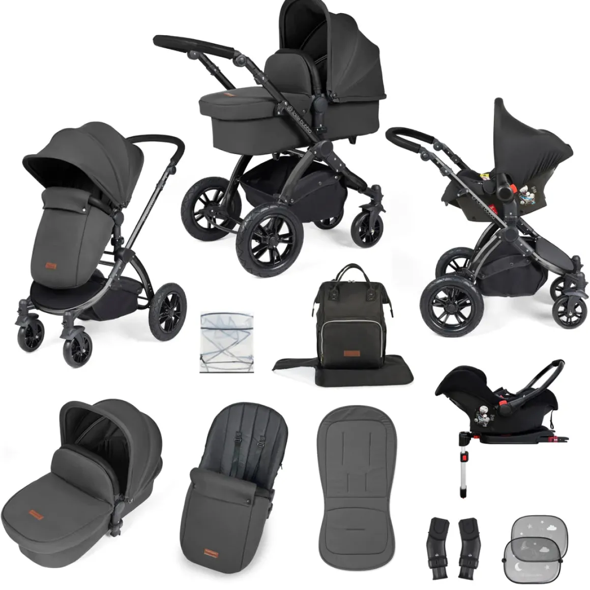 Ickle Bubba - Stomp Luxe - All in One Galaxy Travel System & Isofix Base
