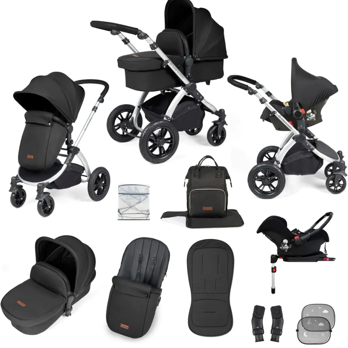Ickle Bubba - Stomp Luxe - All in One Galaxy Travel System & Isofix Base