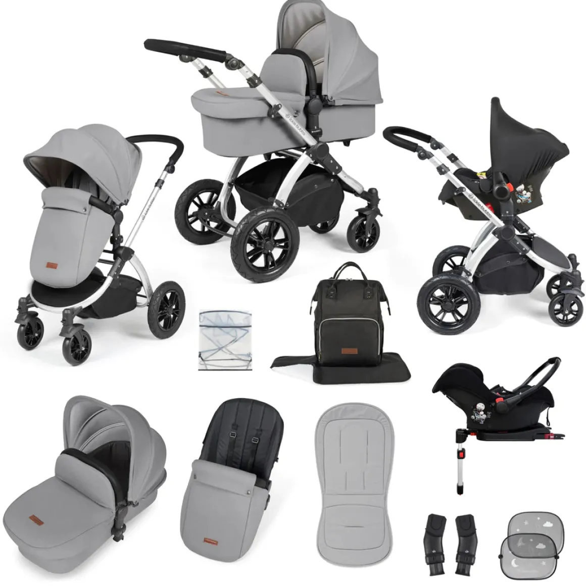 Ickle Bubba - Stomp Luxe - All in One Galaxy Travel System & Isofix Base