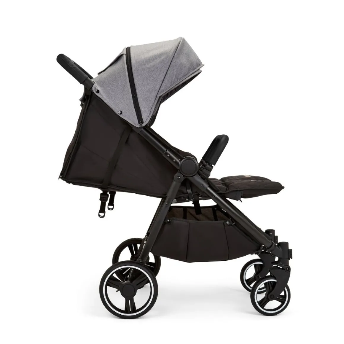 Ickle Bubba Venus Double Stroller - Space Grey / Black