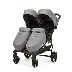 Ickle Bubba Venus MAX Double Stroller - Space Grey / Black