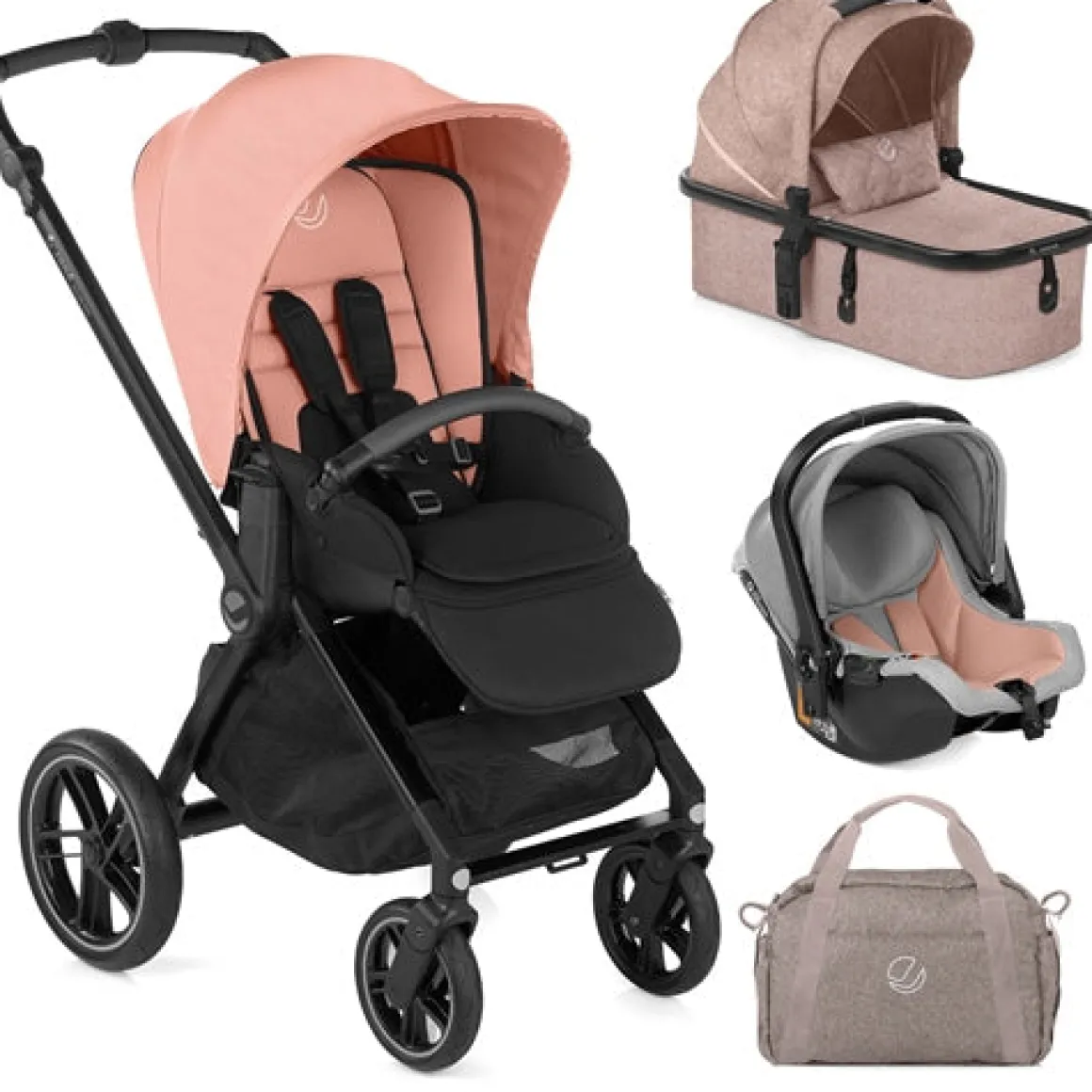 Jane Muum Pro + Micro Pro + Koos iSize R1 Travel System, Pale